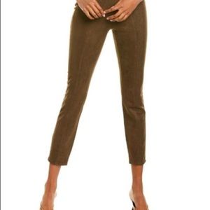 BLANKNYC Into The Forest Green Faux Suede Leggings Size 25 NWOT